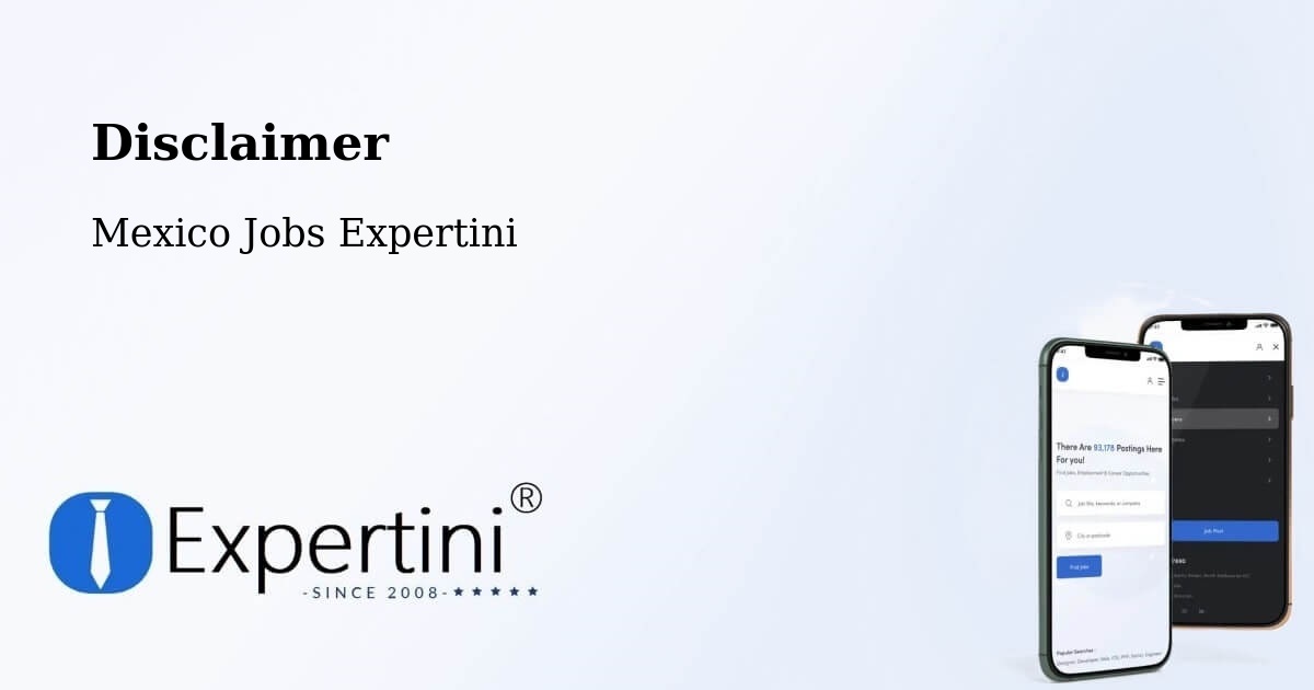 Disclaimer – Nieves - Mexico Jobs Expertini